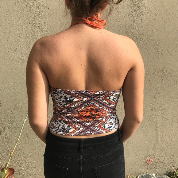 Halter Pattern Tank Top - Picture 2 of 3